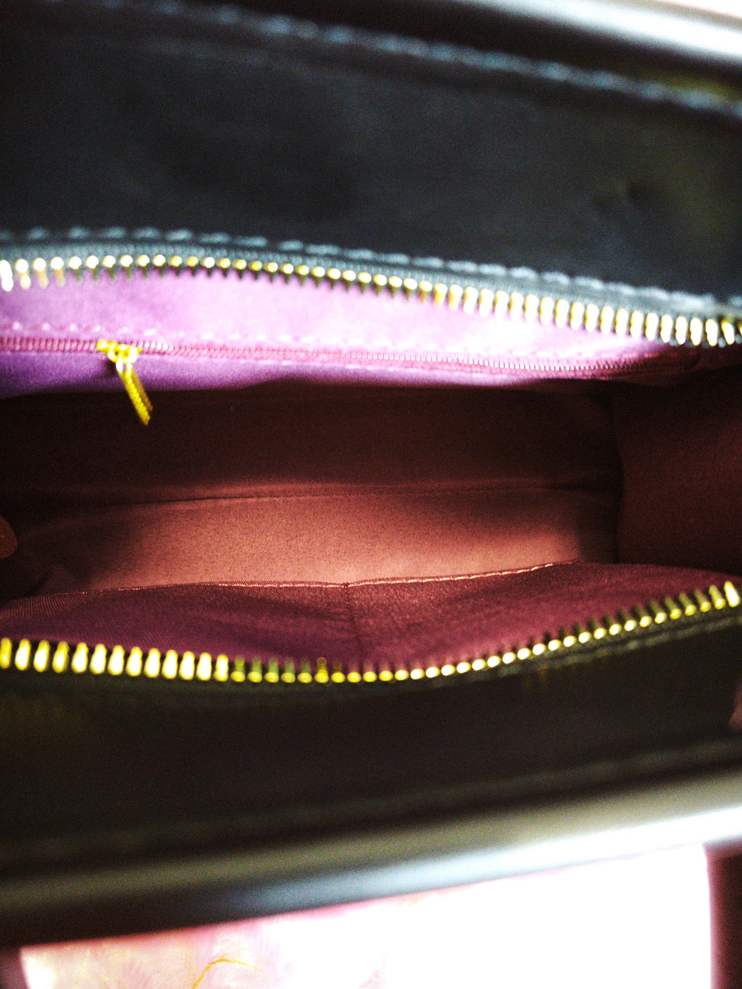 Red-Brown Gradient Crocodile-Print Contrast Handbag