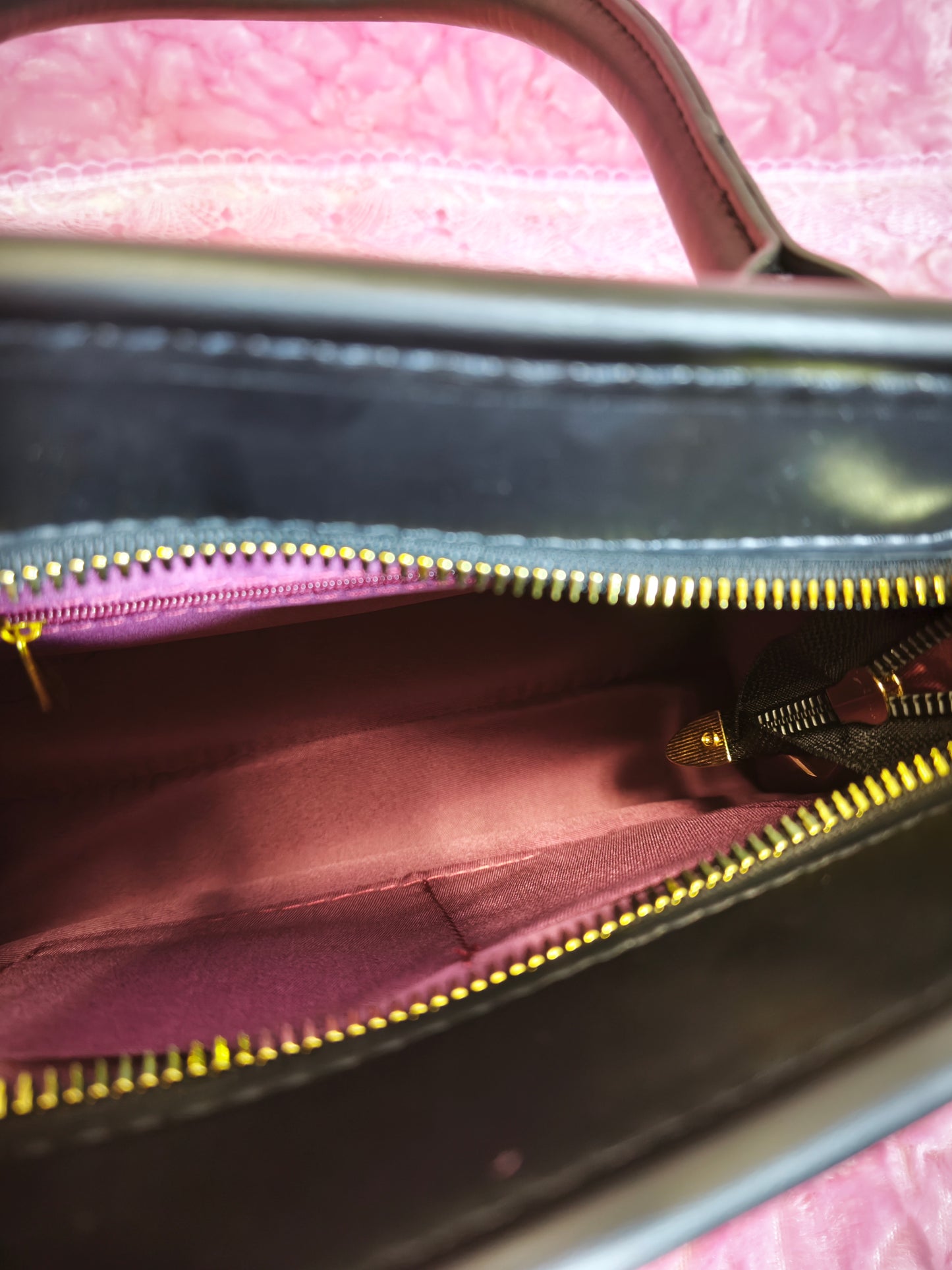 Light Brown Gradient Crocodile-Print Contrast Handbag