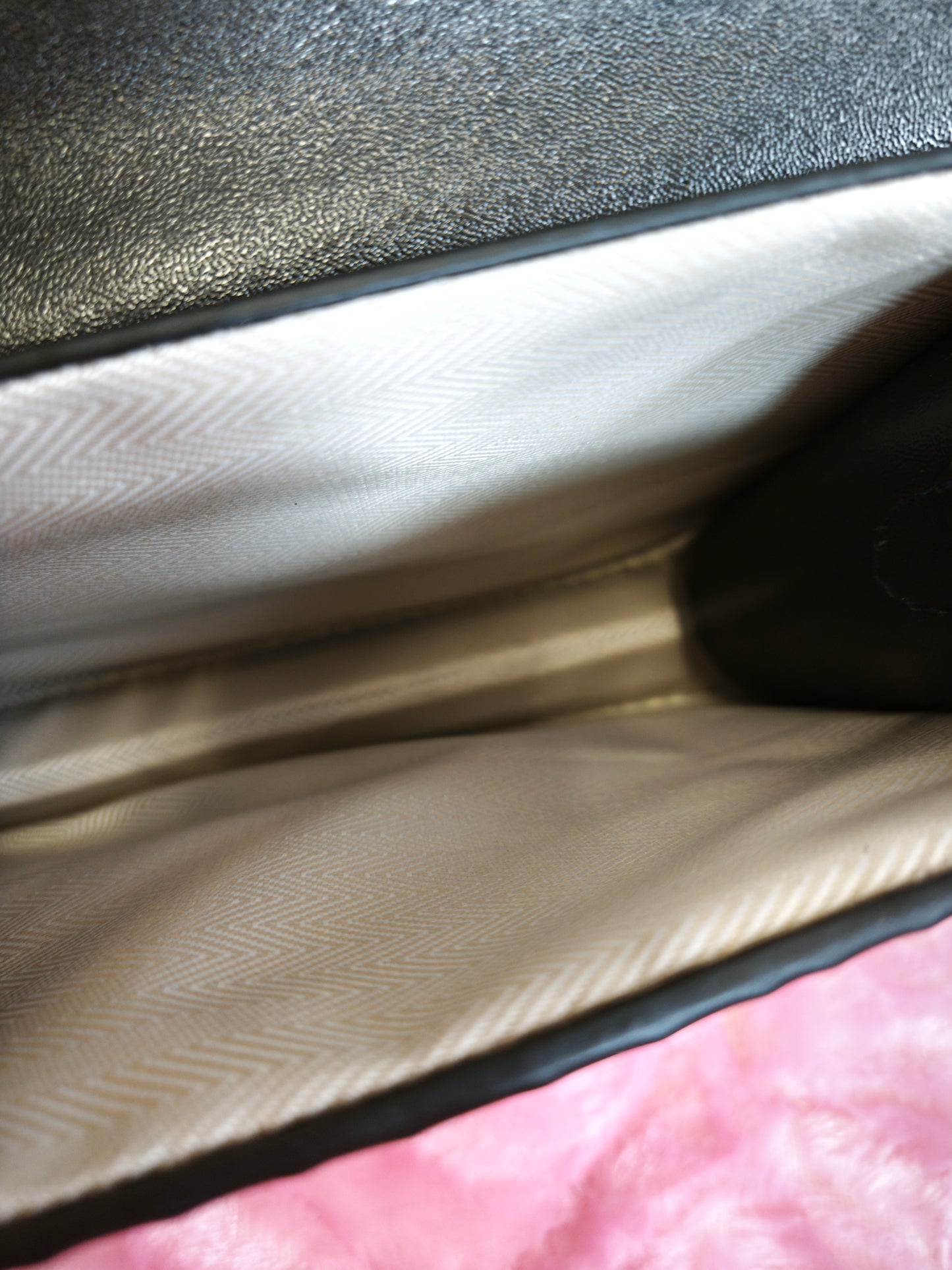 Light Khaki & Snake Print 2-Piece Handbag