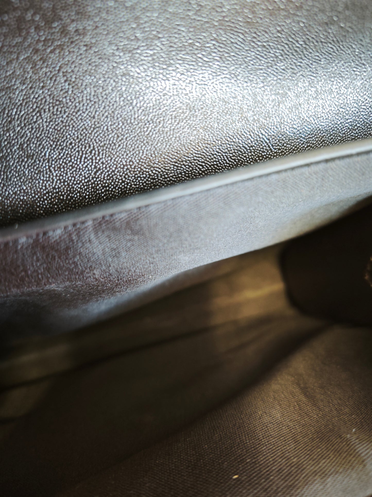 Black & Patent Crocodile 2-Piece Handbag