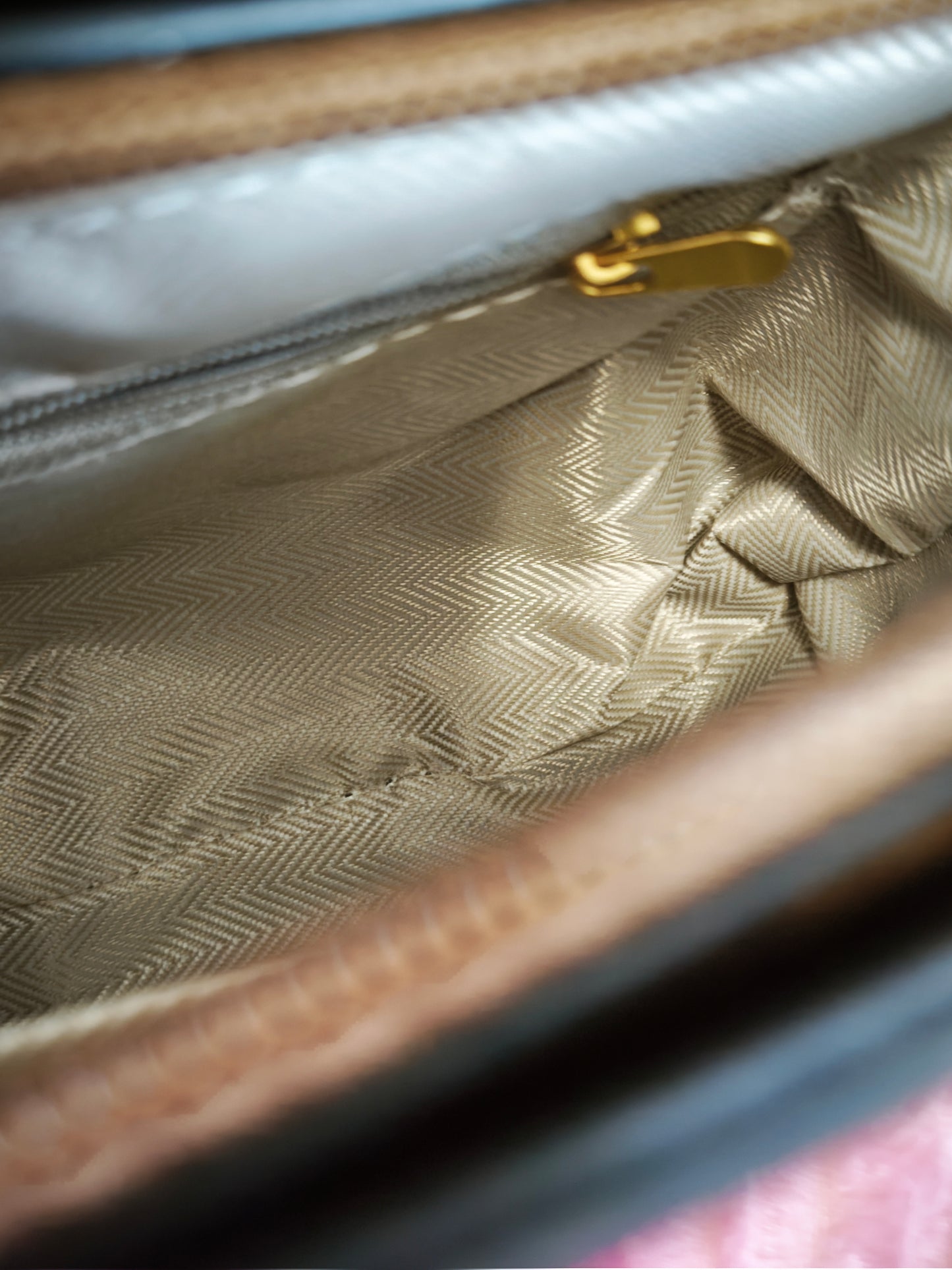 Black & Brown Stitched Handbag