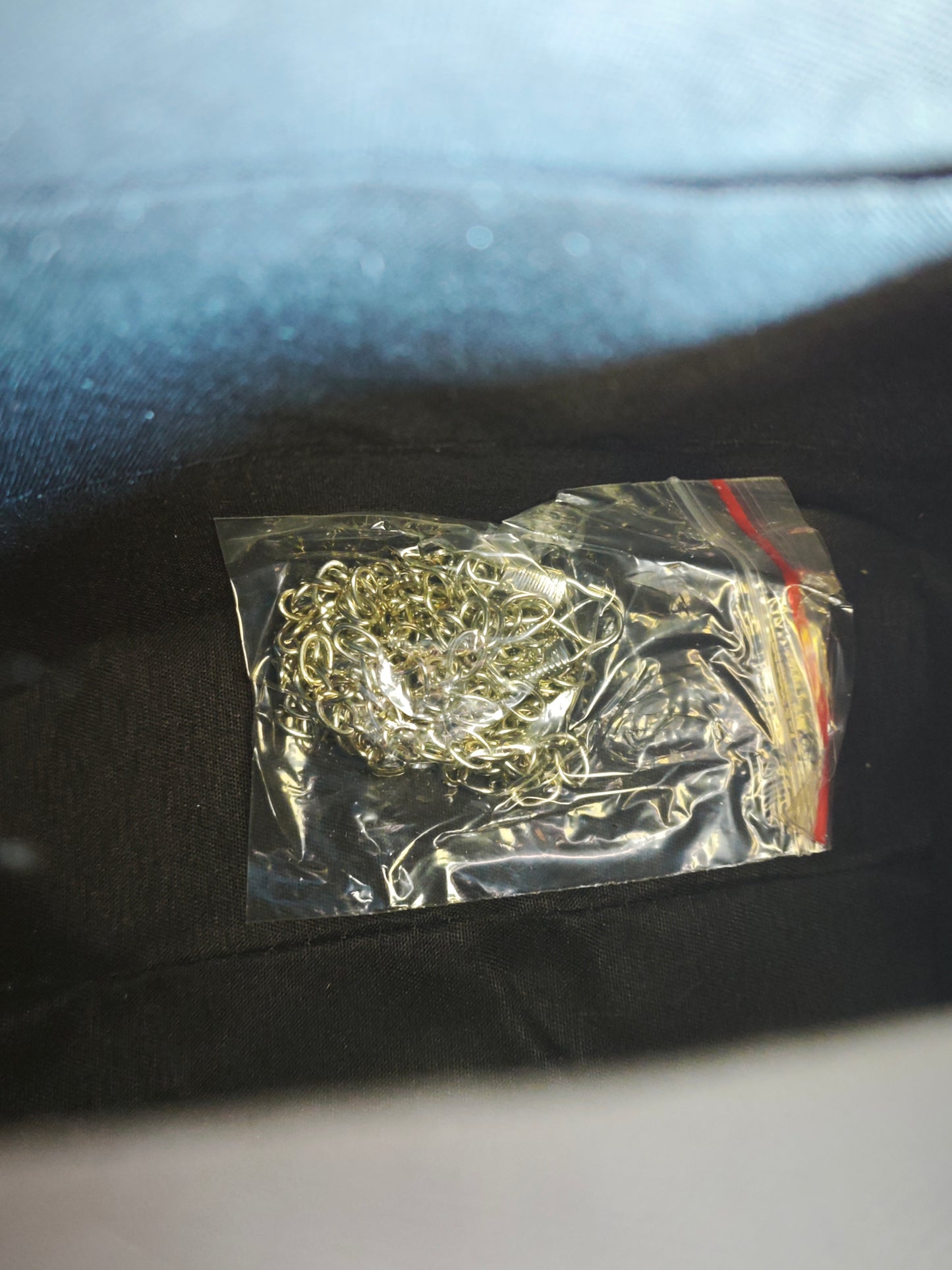 Silver Crystal-Patterned Evening Handbag