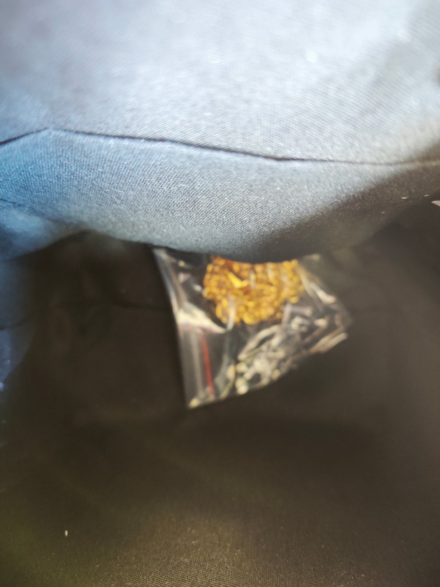 Gold Crystal-Patterned Evening Handbag