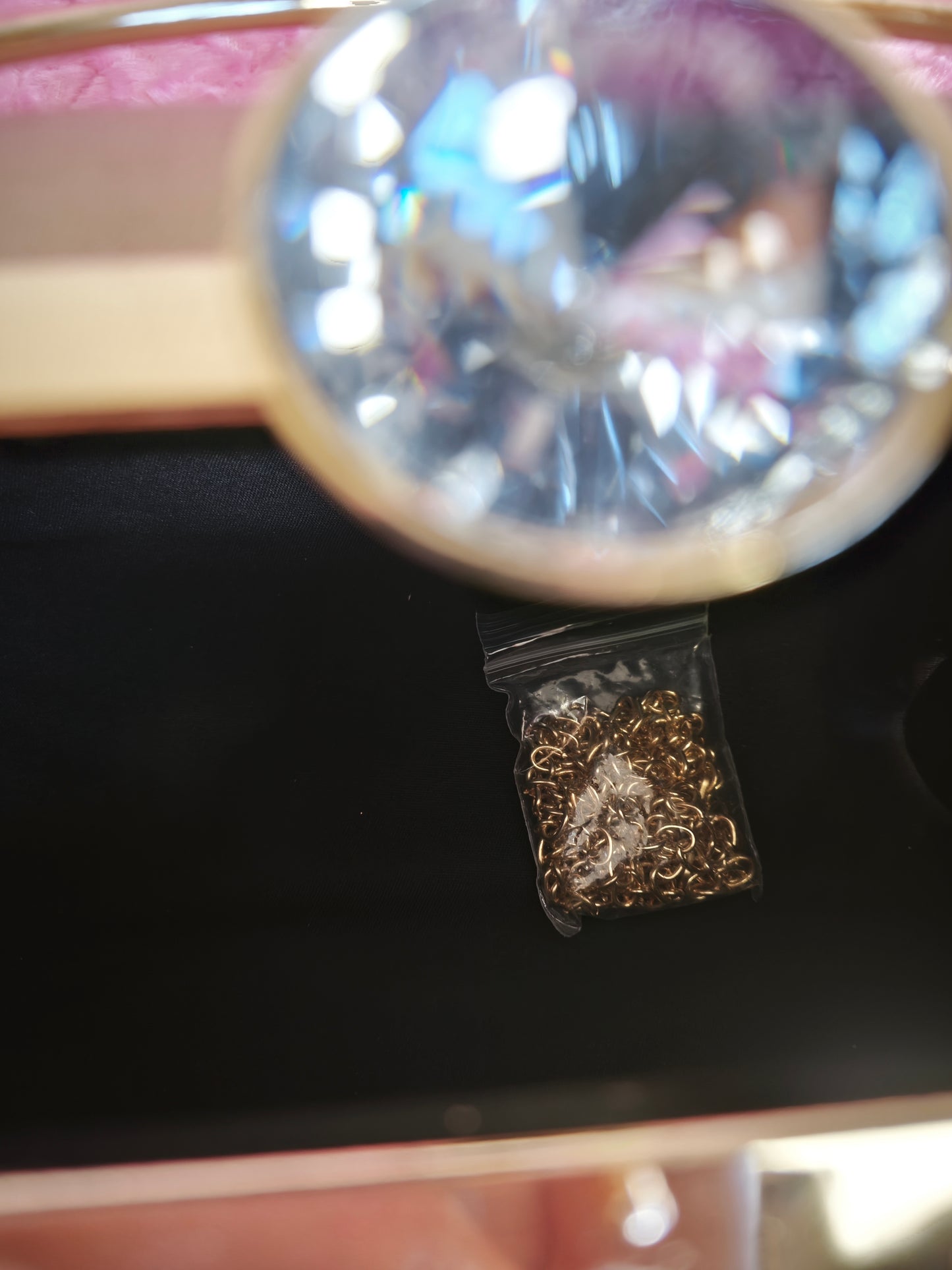 Pearl & Gold Crystal Evening Handbag