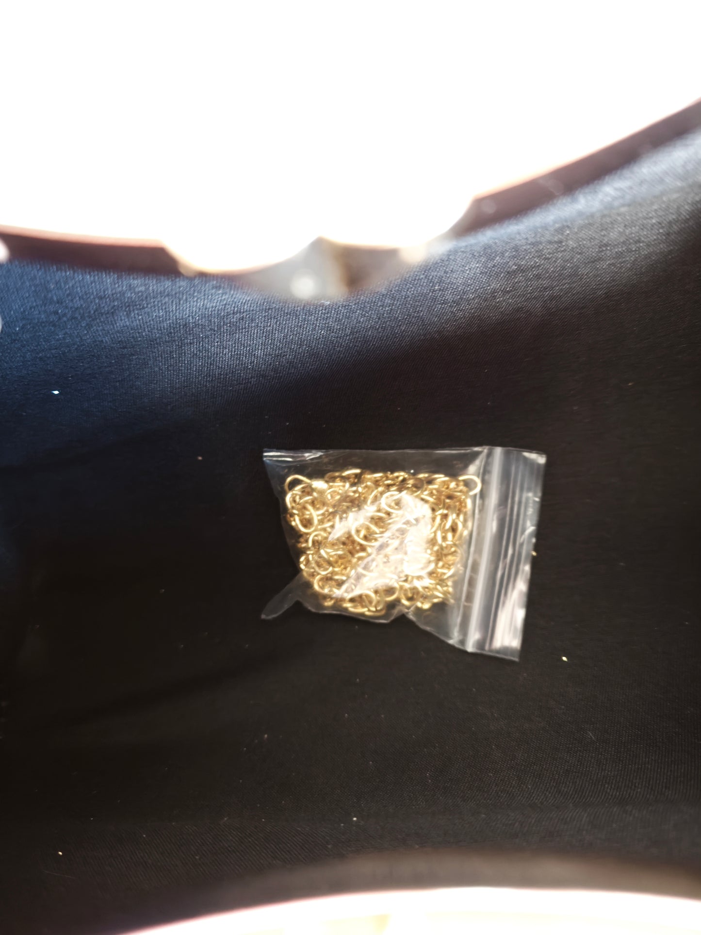 Gradient Gold Crystal Fan-Pattern Evening Handbag