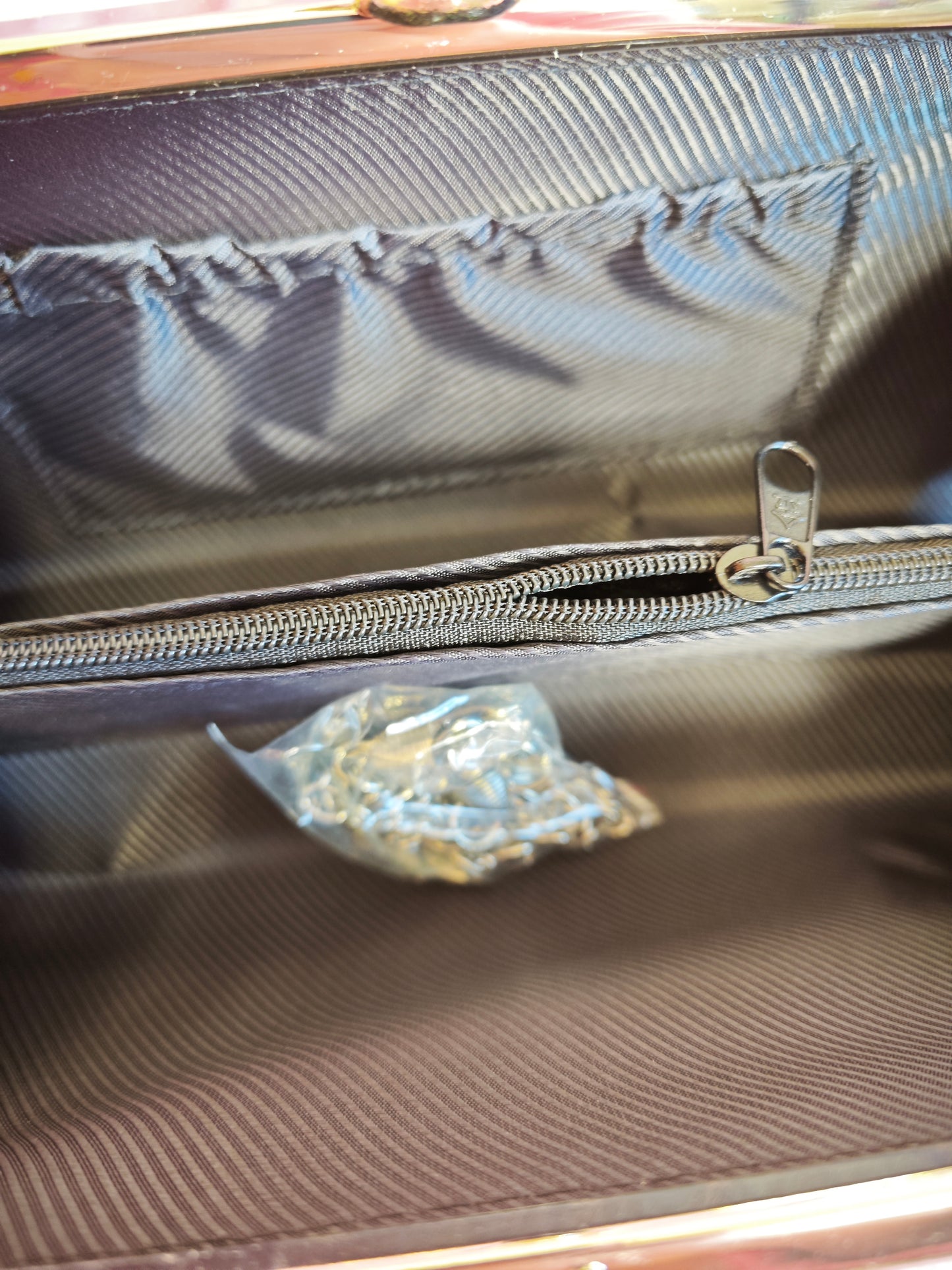 Pearl & Silver Crystal Floral Evening Handbag