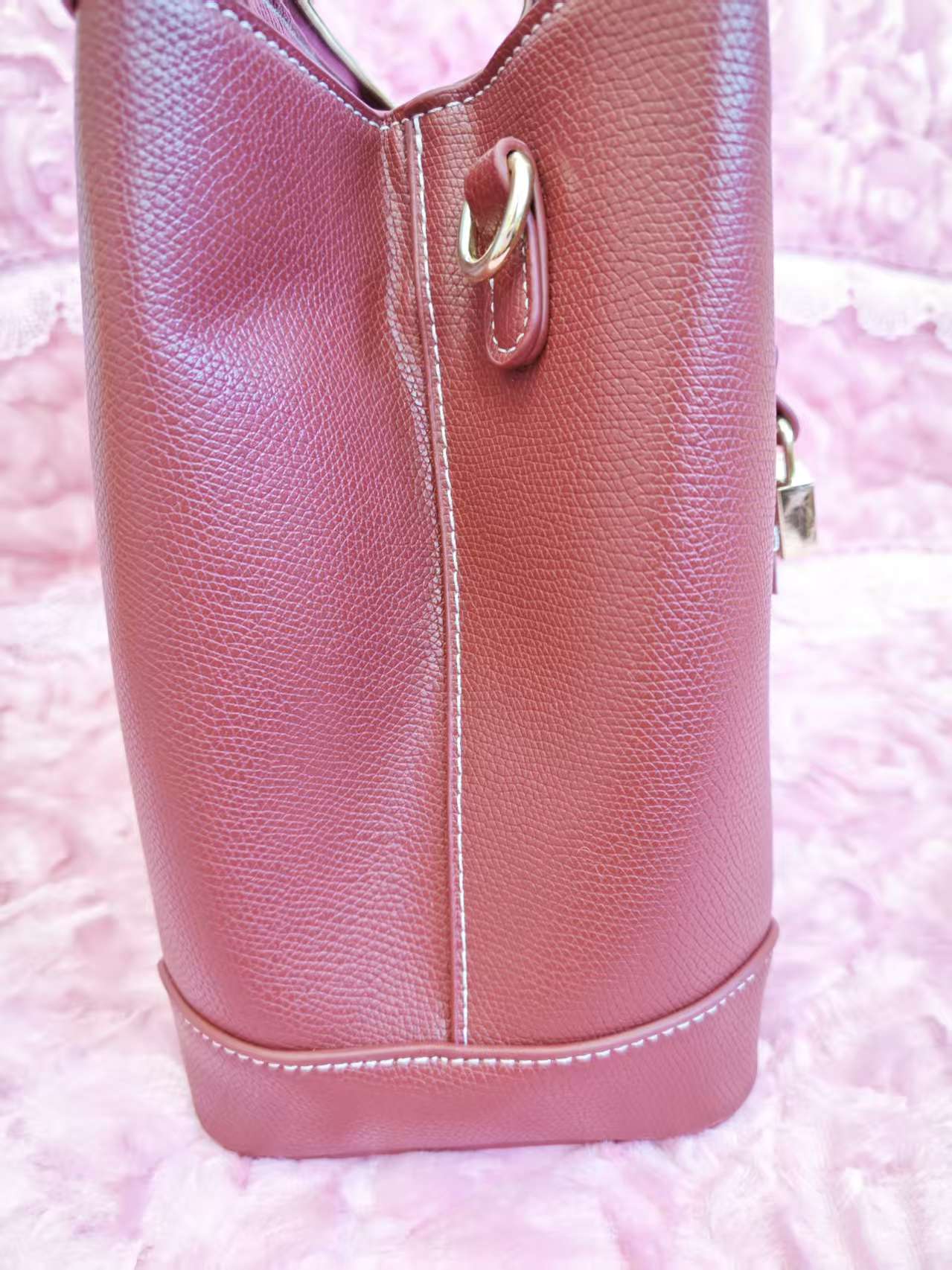 Rich Burgundy Elegant Tote Bag
