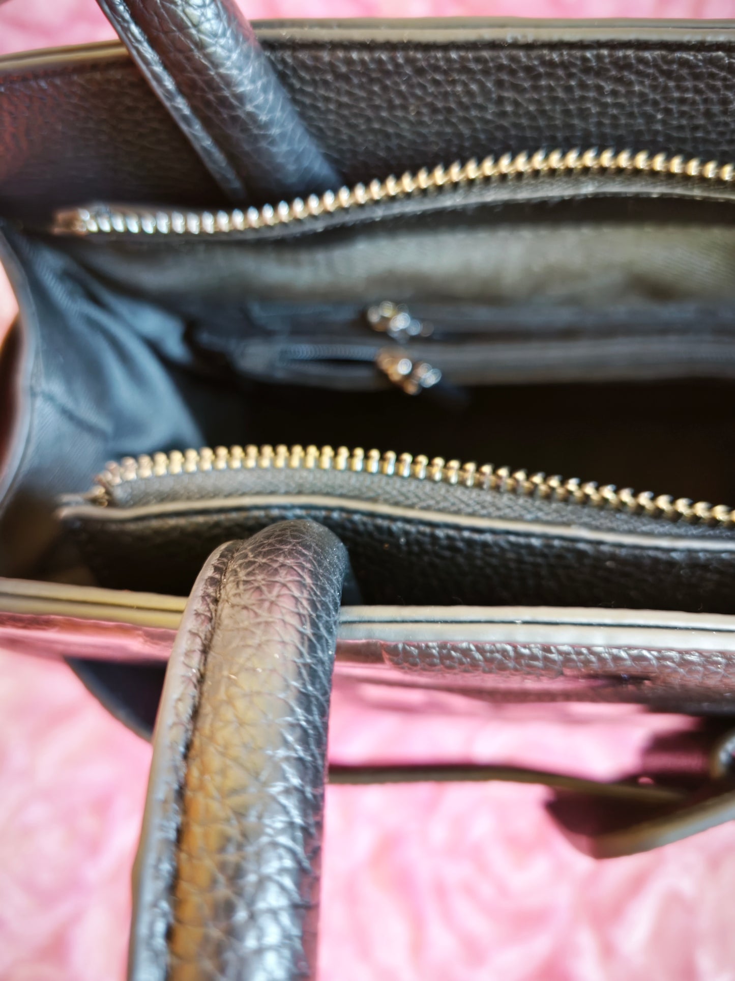 Black Monogram Buckle Tote Bag