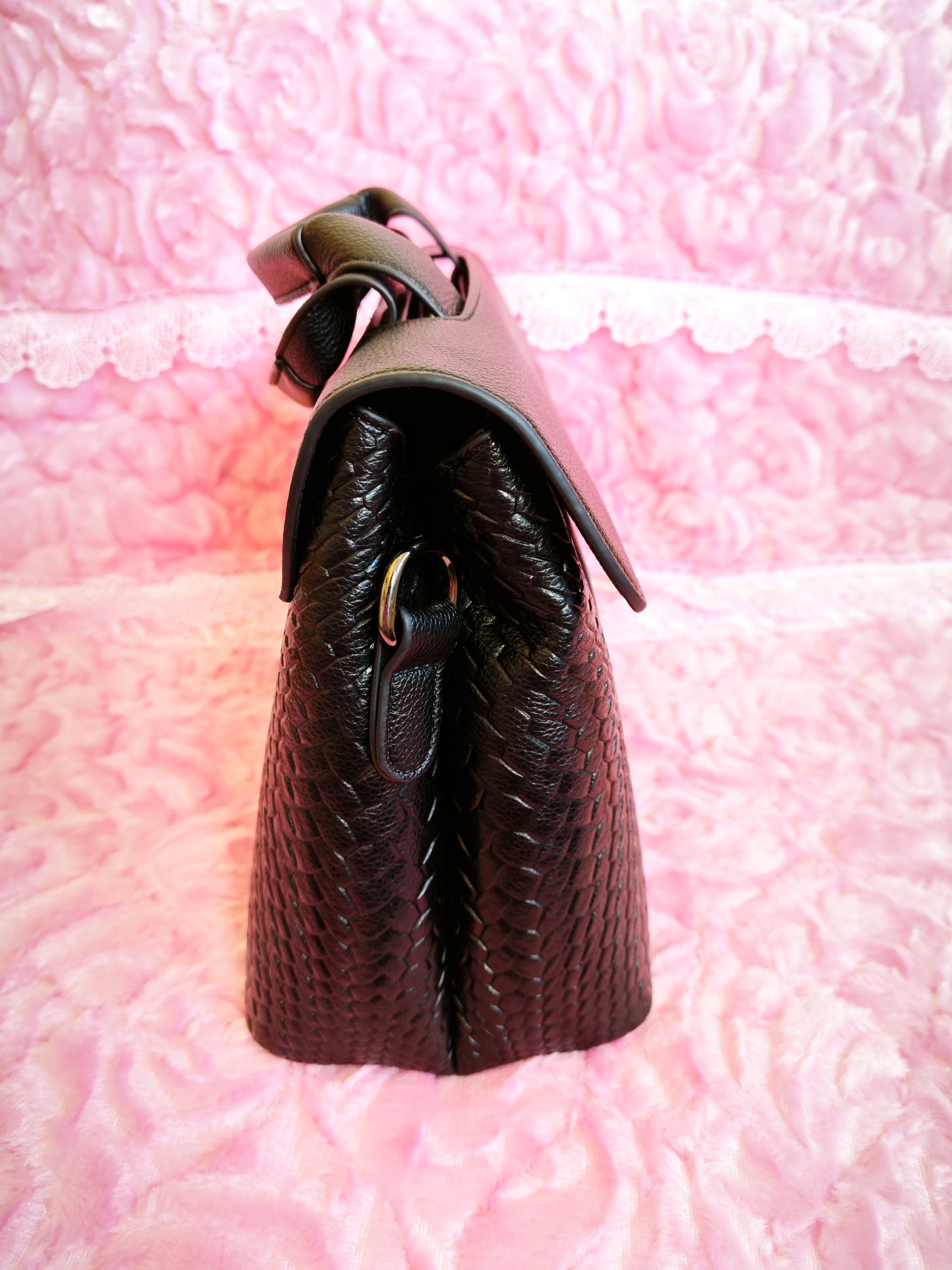 Black Woven Texture Business Tote Bag