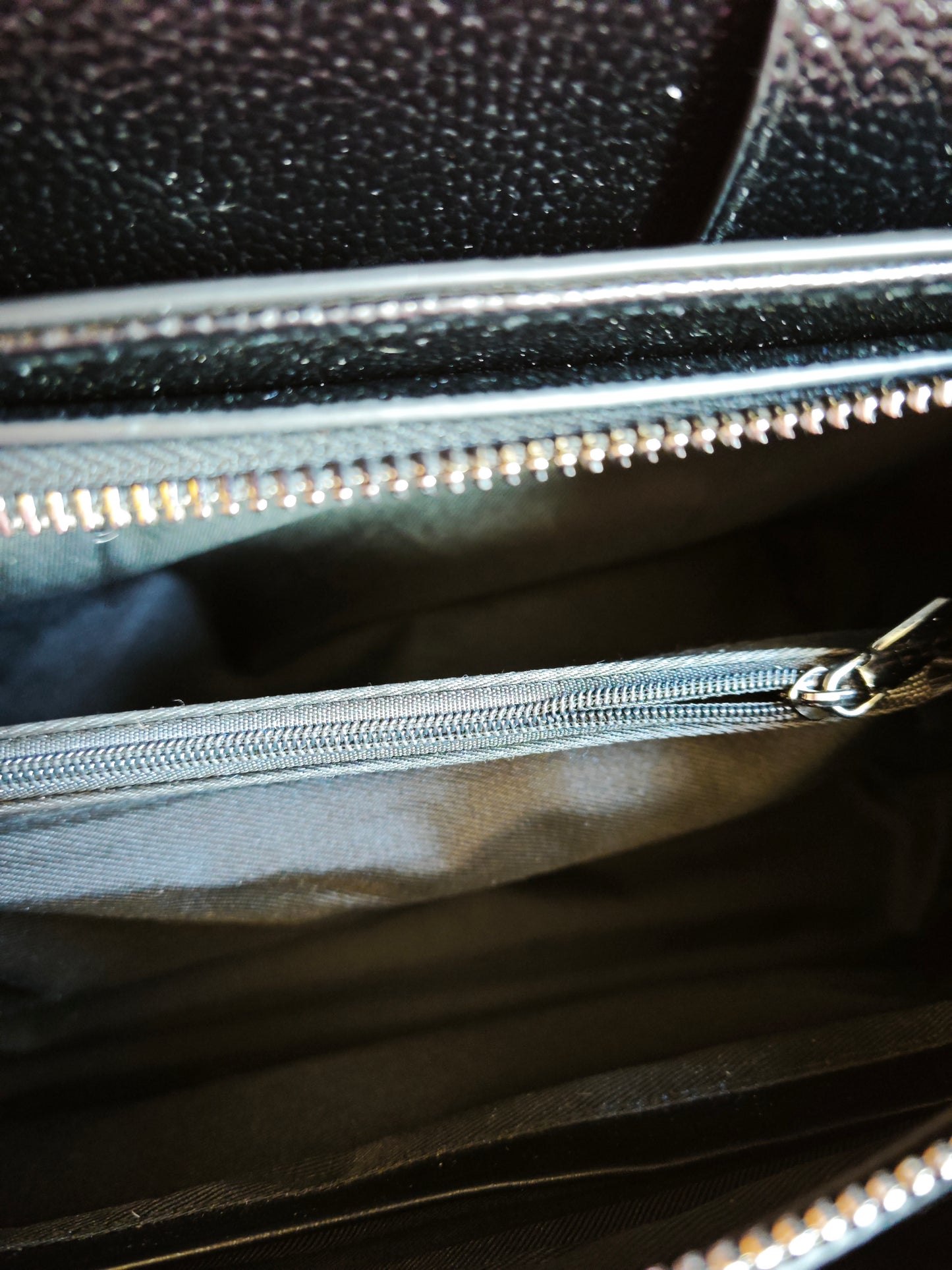 Black Crocodile-Print Tote Bag