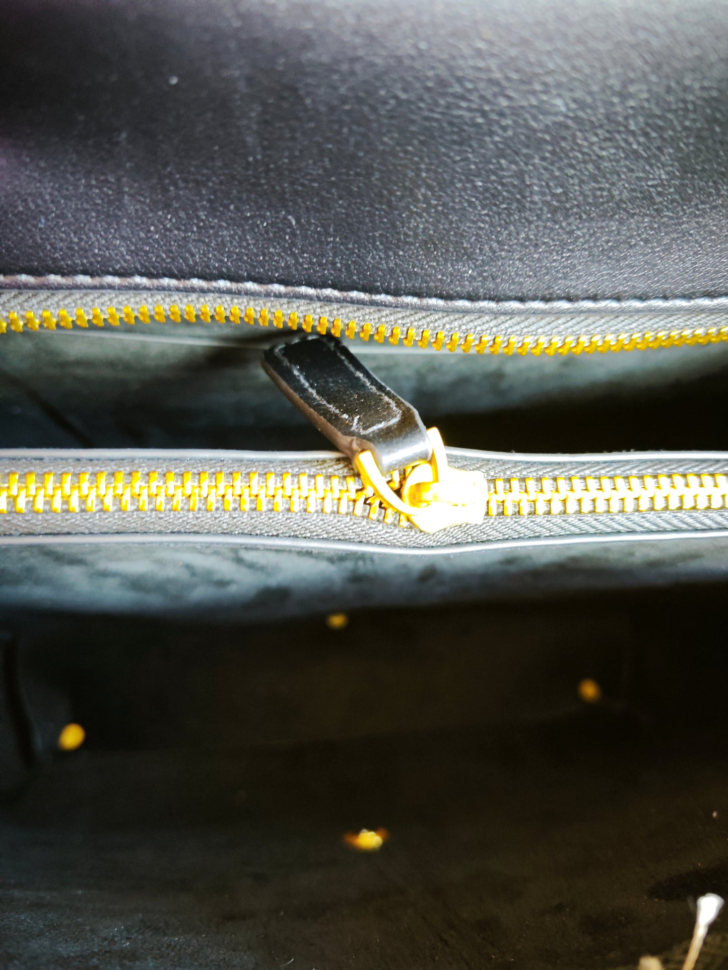 Black Tote with Gold Buckle Bag