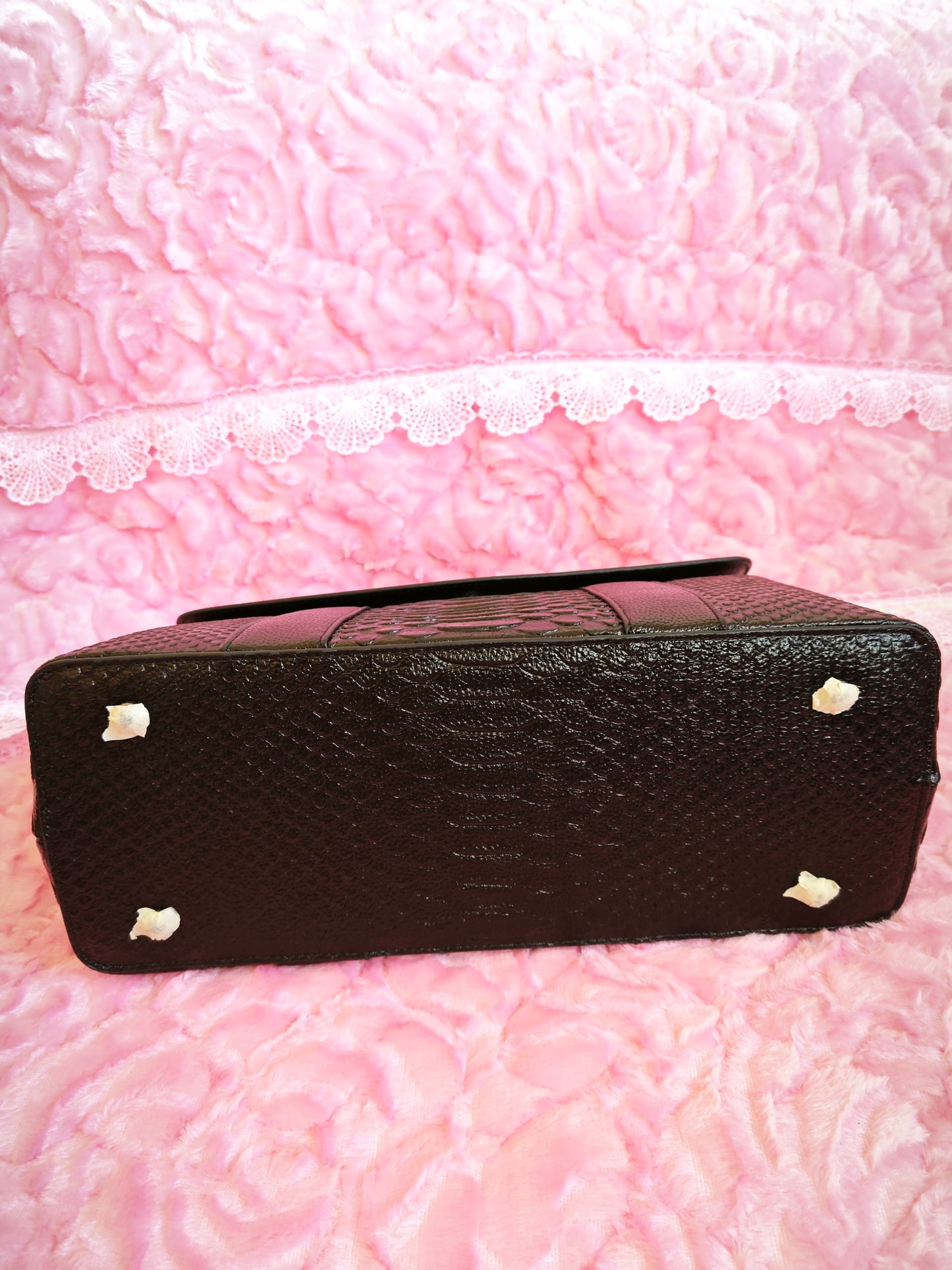 Black Woven Texture Tote Bag