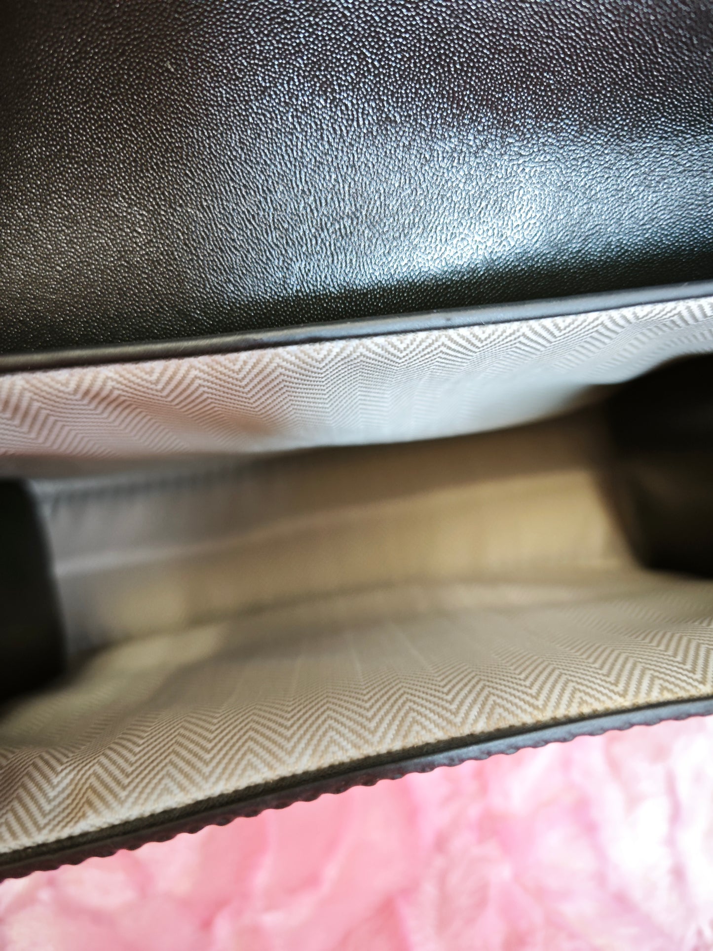 Emerald Green & Multi-Stripe 2-Piece Handbag