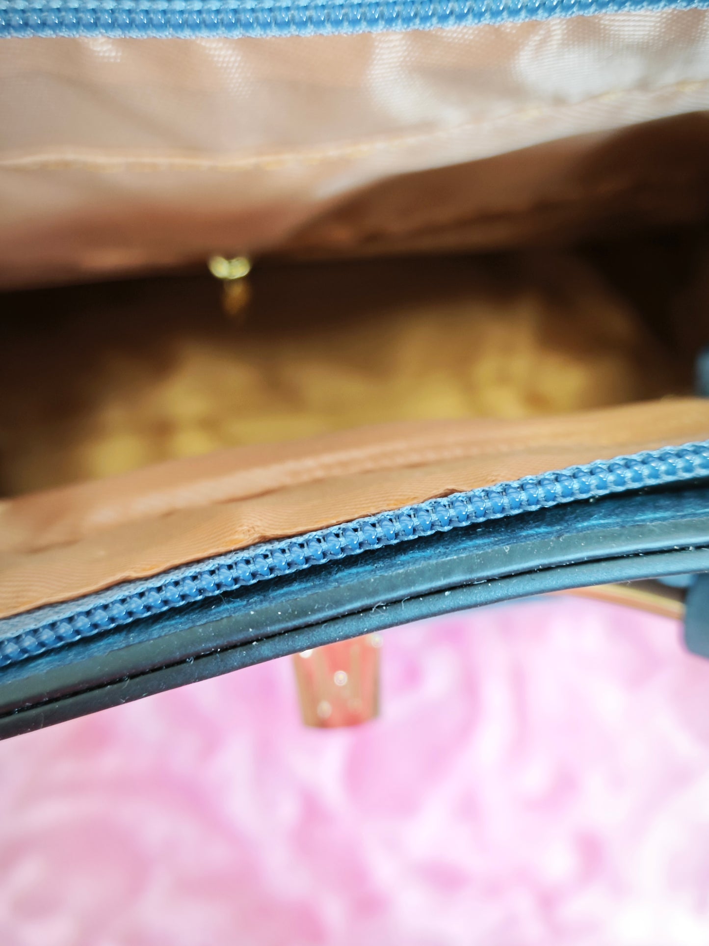 Hazy Blue Metal-Ring 2-Piece Handbag