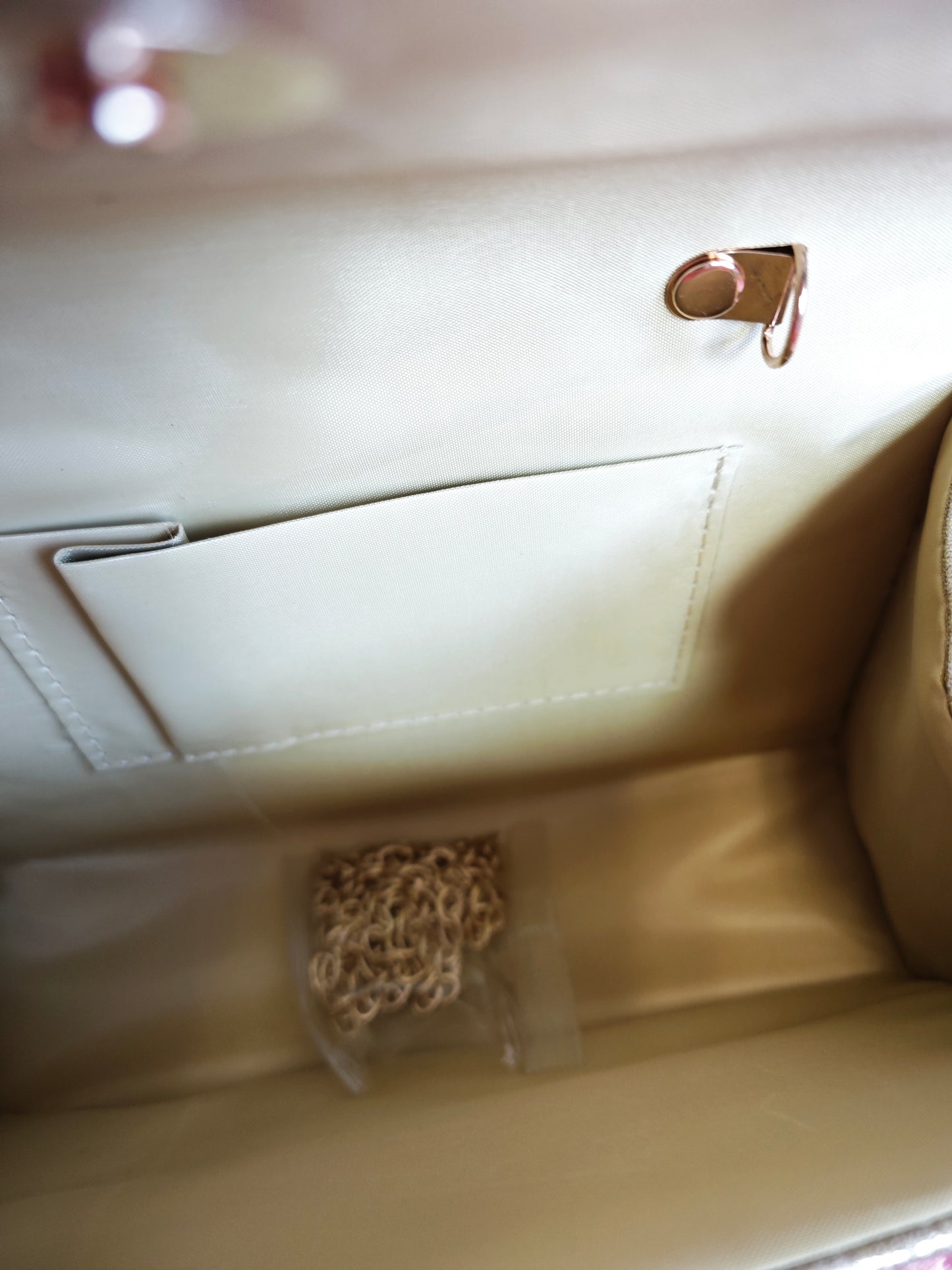 Gradient Gold Crystal Evening Handbag