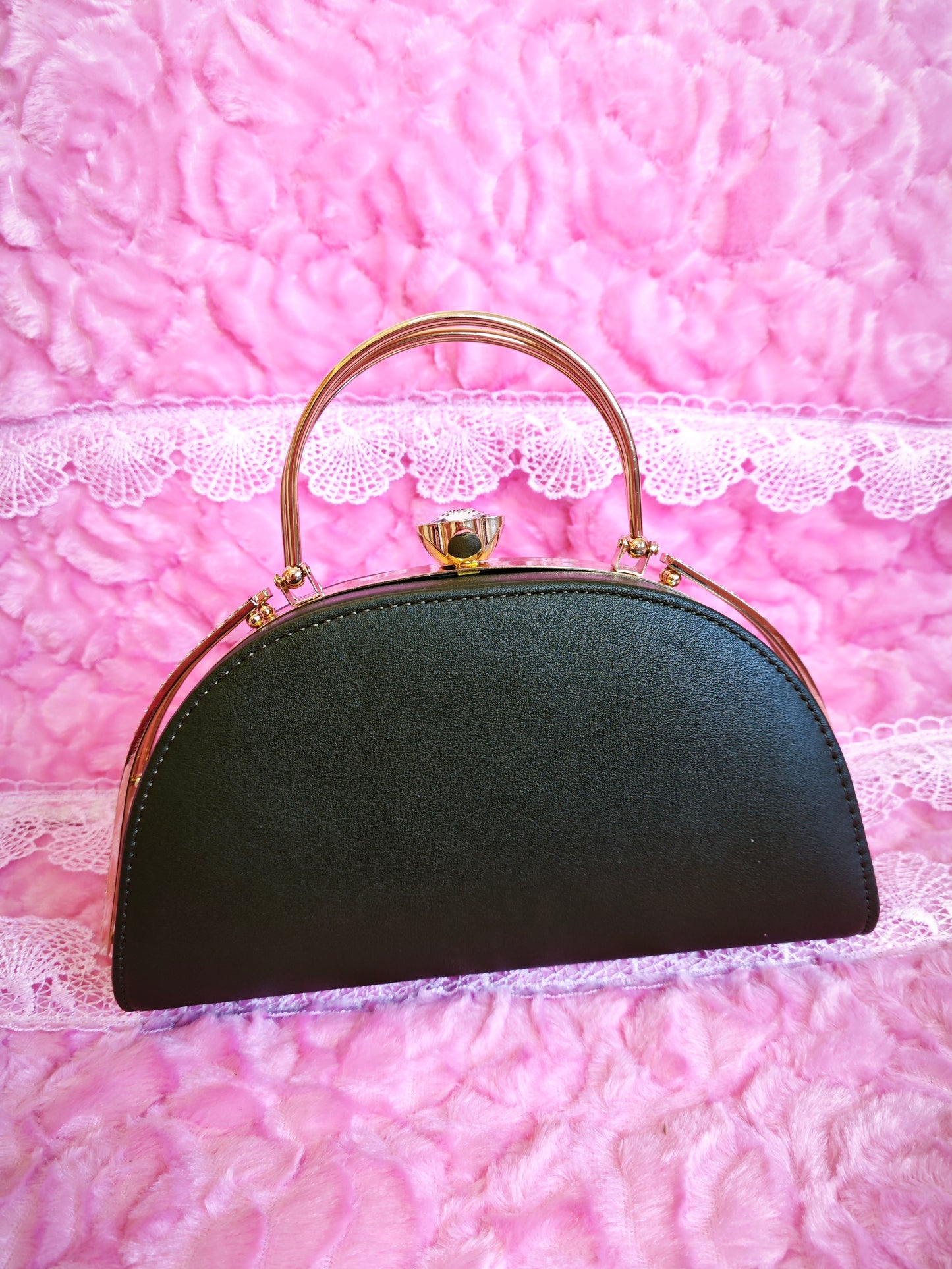 Peacock-Pattern Multi-Colored Crystal Evening Handbag