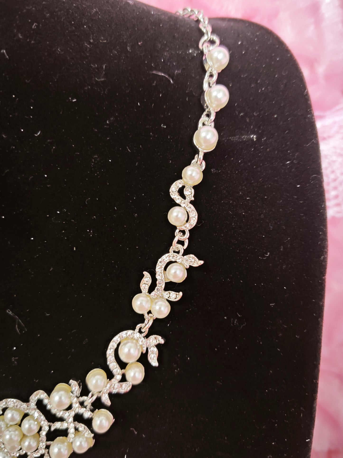 Elegant Pearl Twisted Vine Statement Jewelry Set