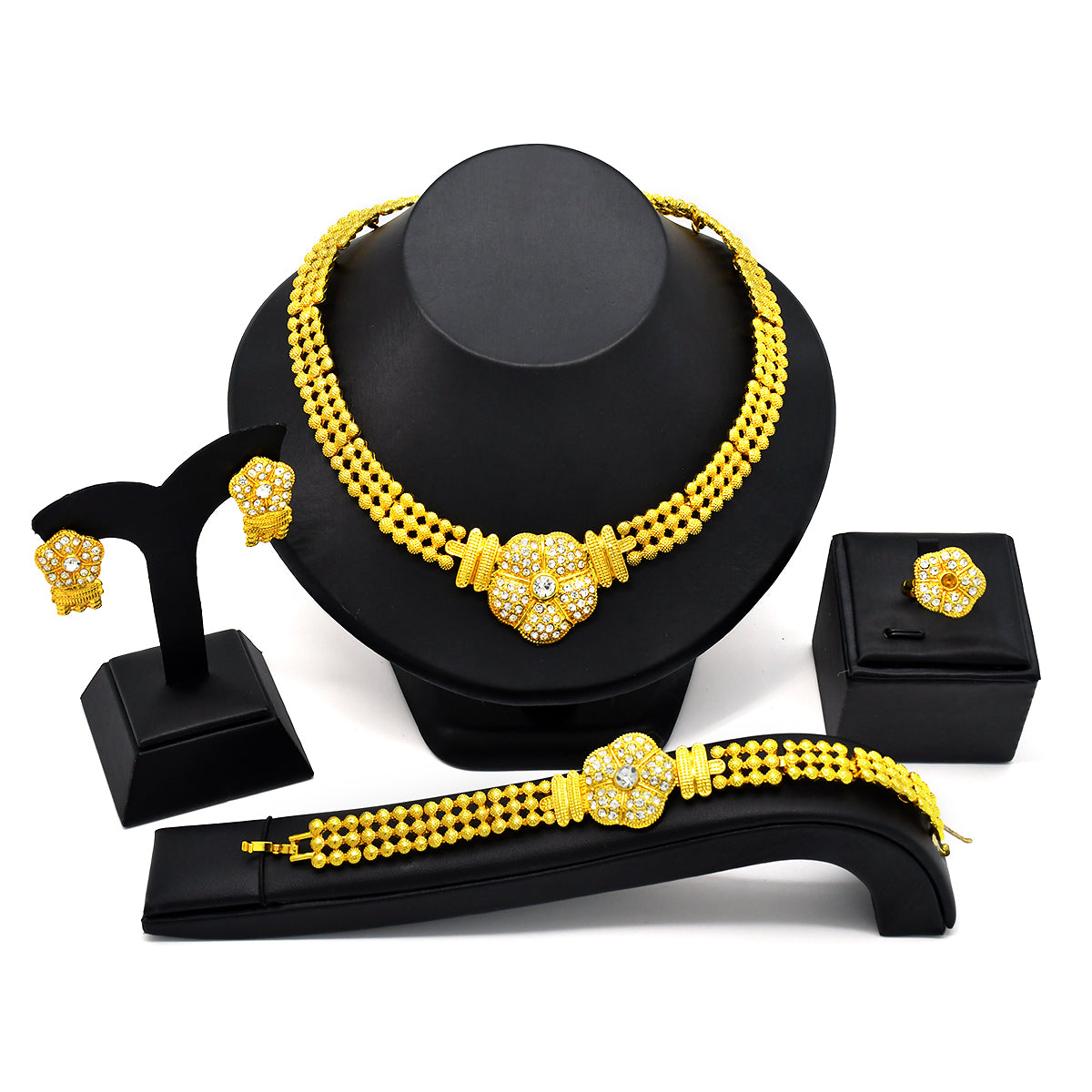Majestic Gold Chain Cluster Regal Set
