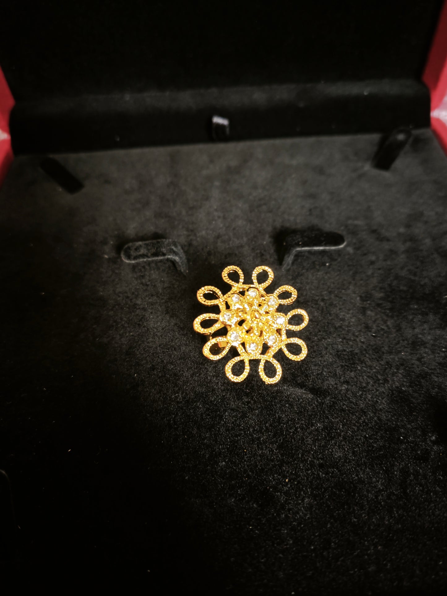 Sovereign Gilded Openwork Floral Jewelry Set