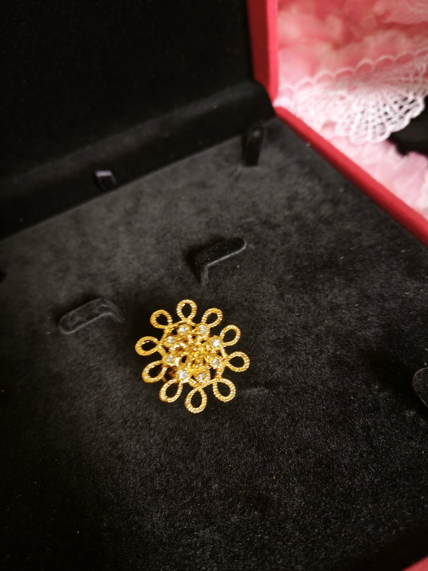 Sovereign Gilded Openwork Floral Jewelry Set