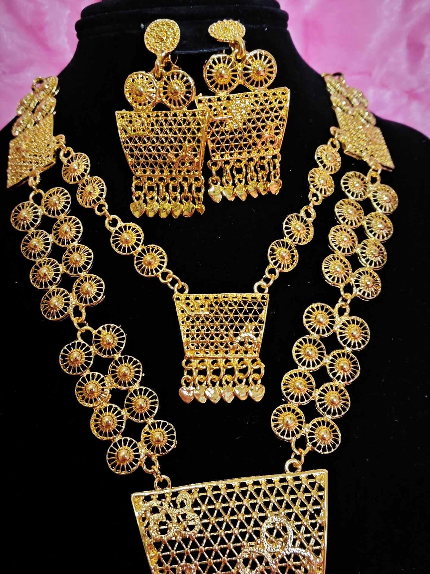 Imperial Gilded Trapezoid-Fringe Set