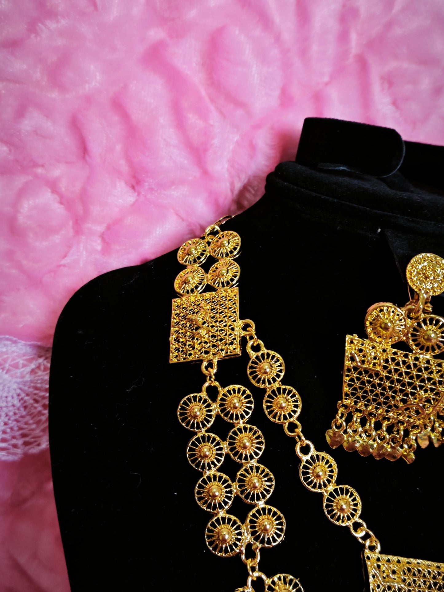 Imperial Gilded Trapezoid-Fringe Set