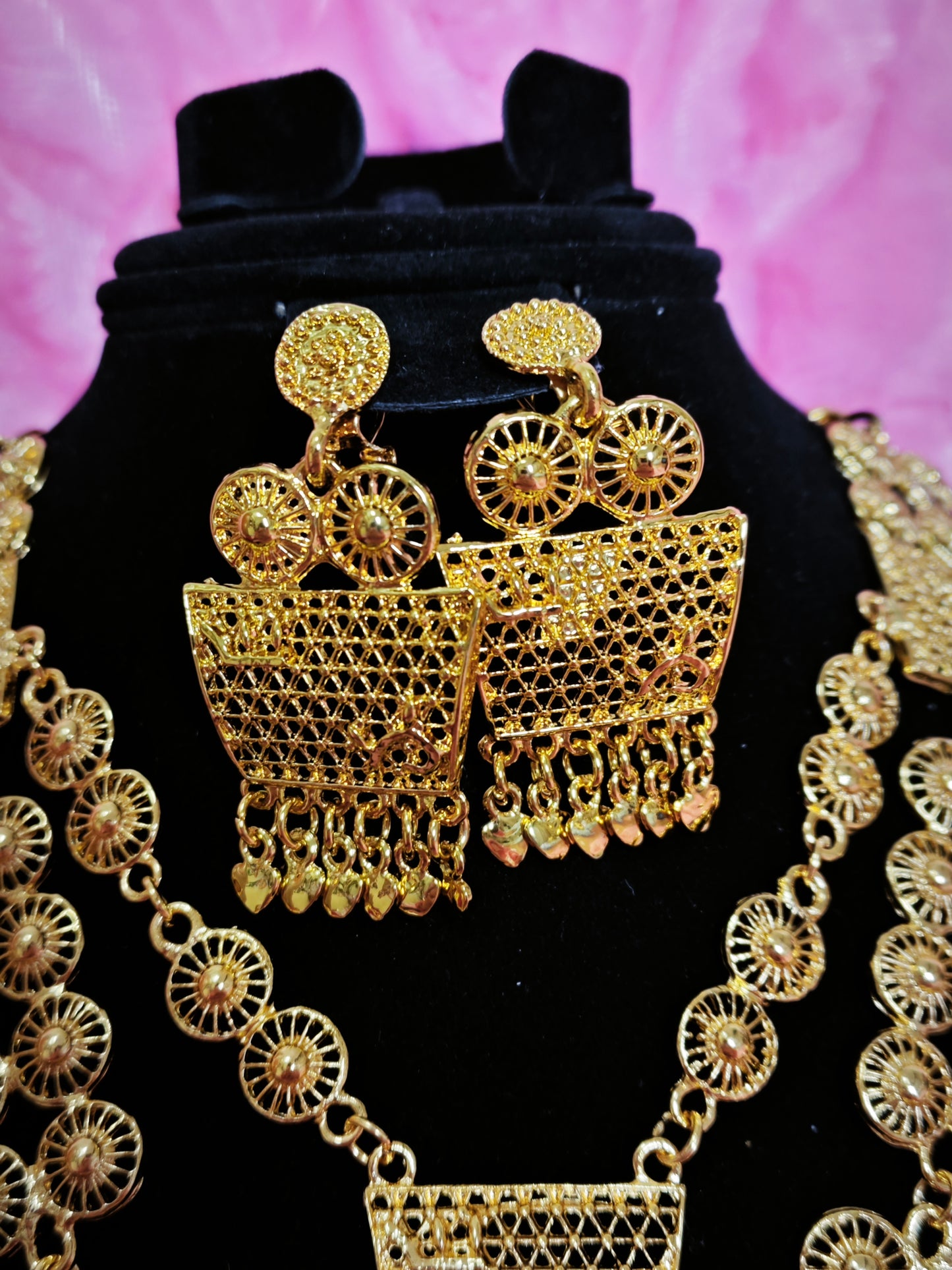 Imperial Gilded Trapezoid-Fringe Set