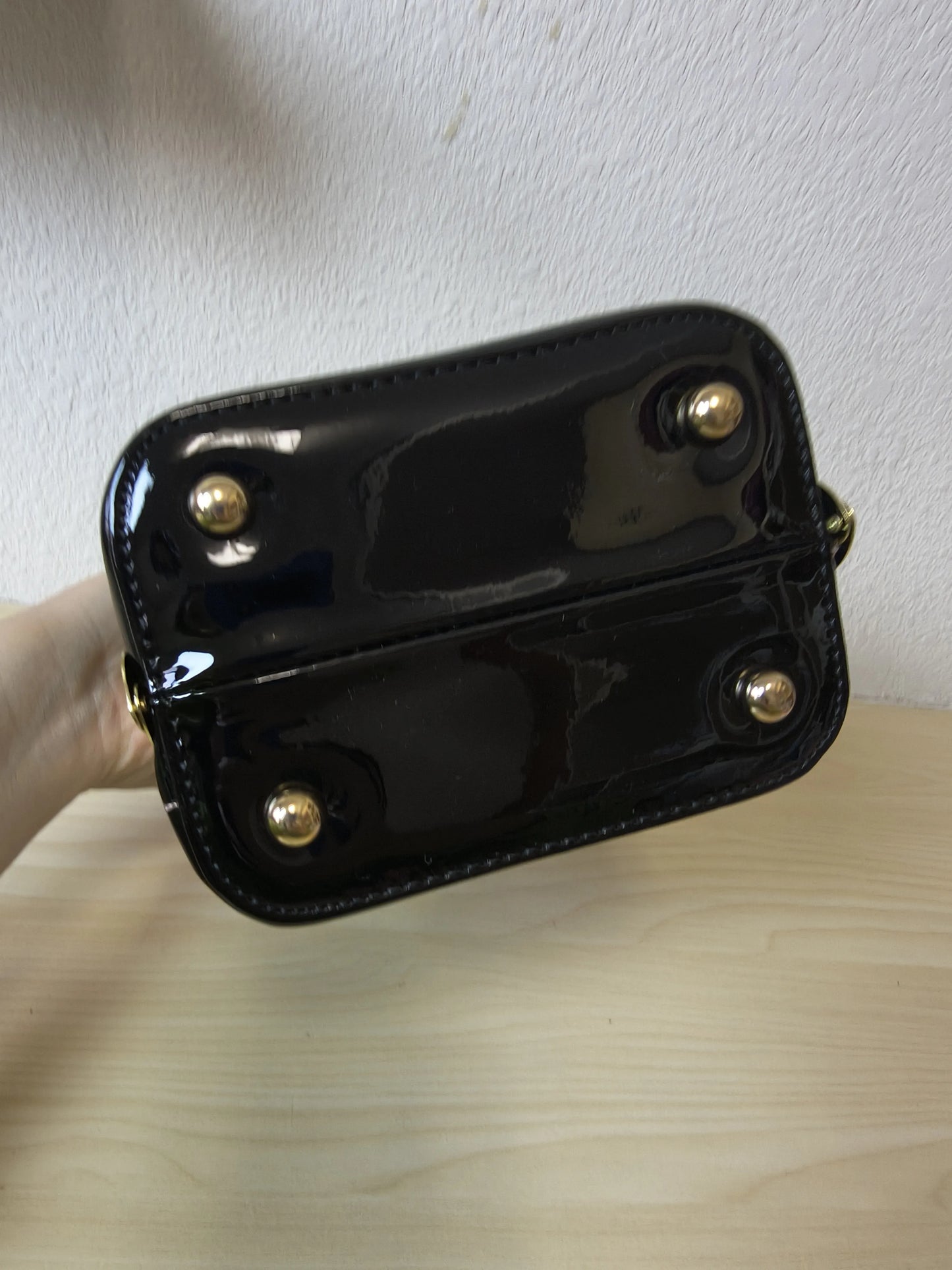 Classic Black Structured Rhinestone Frame Box Bag (E55)