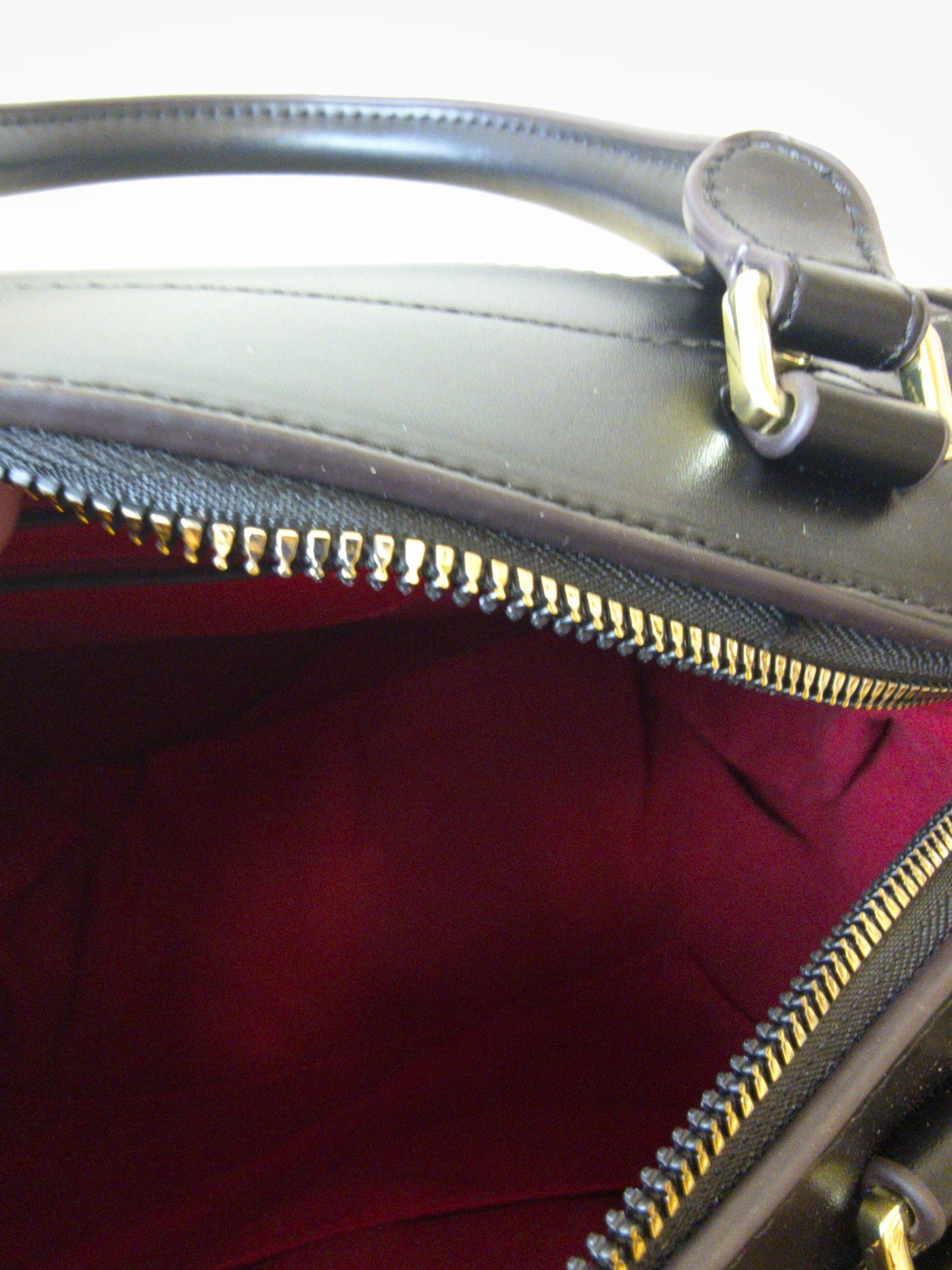 Black Python Embossed Rhinestone Boston Bag (E63)
