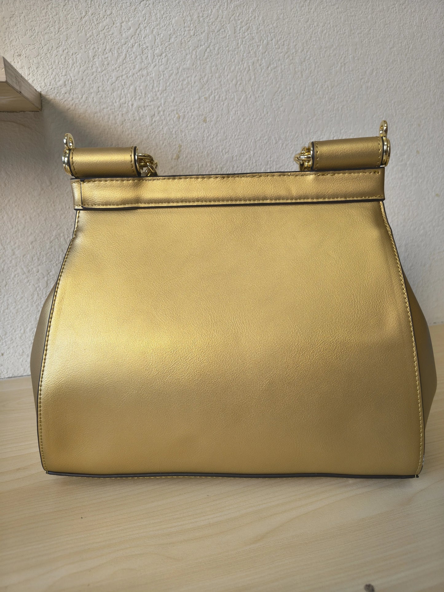 Luxury Gold Gilded Metallic Lace-embroidered Bag (E128)