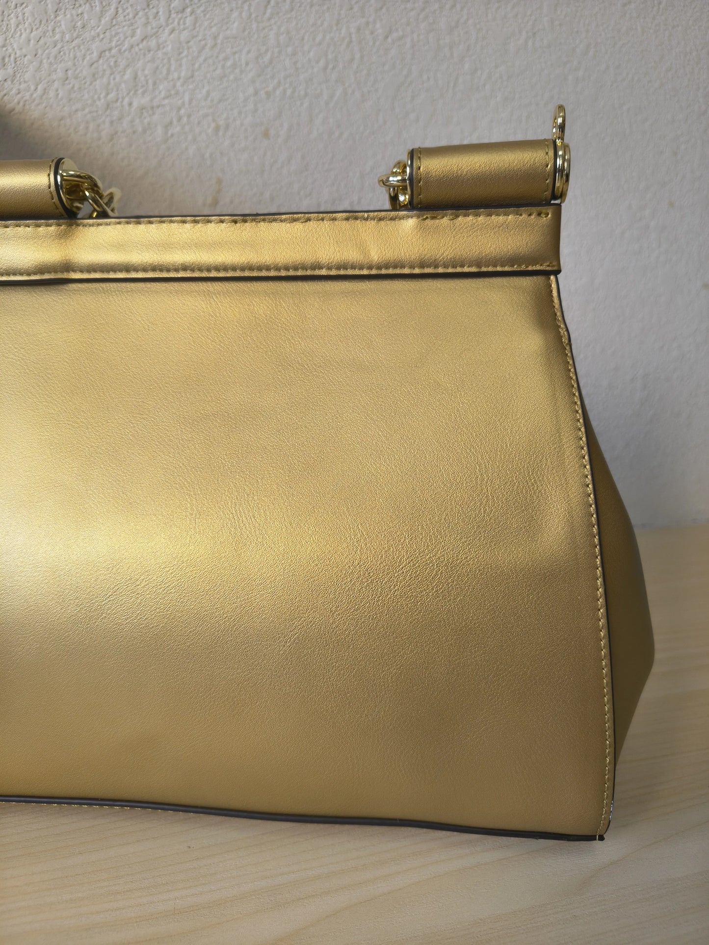 Luxury Gold Gilded Metallic Lace-embroidered Bag (E128)